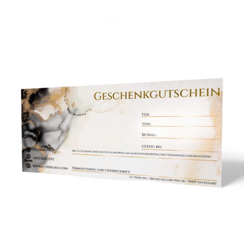 LC Piercing Gutschein