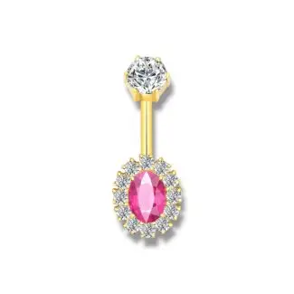 LCP UNIQUE LINE Bauchnabelstecker Pink