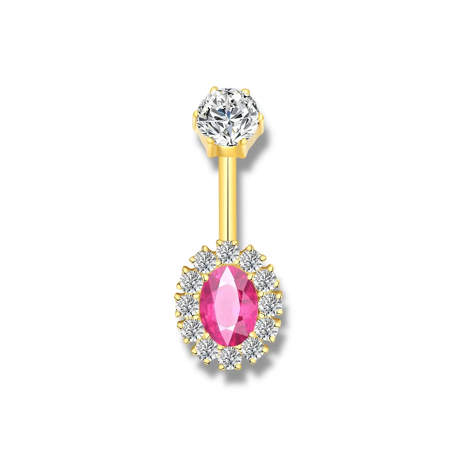 LCP UNIQUE LINE Bauchnabelstecker Pink