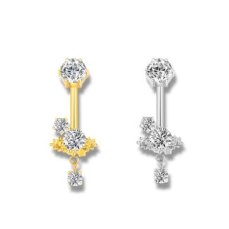 Bauchnabelstecker Sky Diamond mit Anhänger