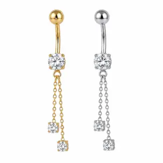 Bauchnabelstecker mit Kette