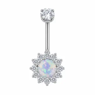 Bauchnabelstecker Blume bunt