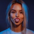 zungenpiercingmodel